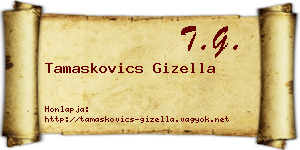 Tamaskovics Gizella névjegykártya